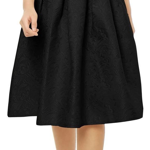 Sz.XS Jacquard Black midi Skirt - Picture 4 of 4